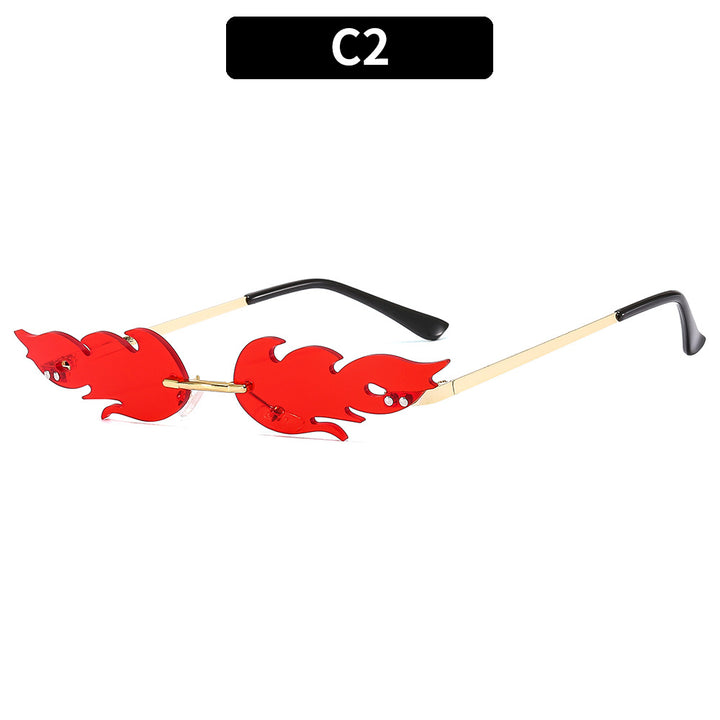 Artistic Flame-Design Eyewear