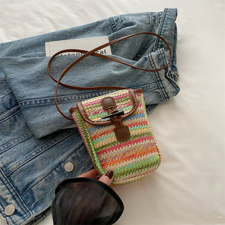 Colorful Woven Crossbody Bag Kalsten