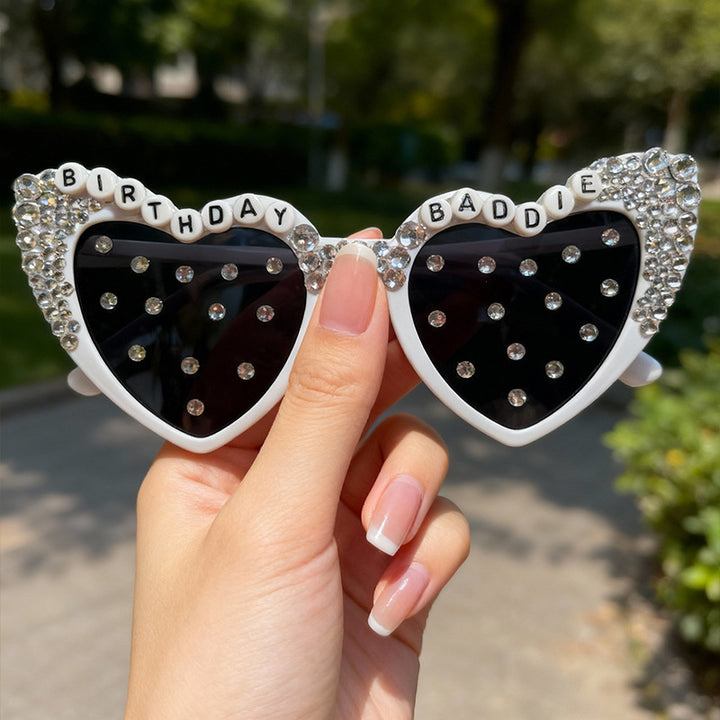 Bridal Heart-Shaped Sunglasses Kalsten