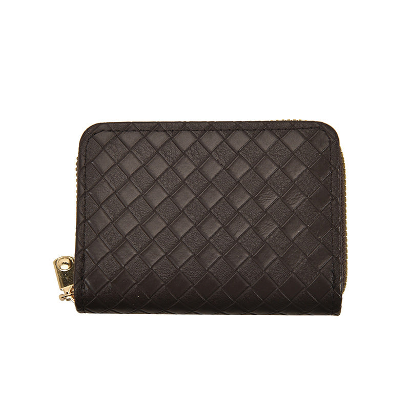 Textured Leather Credit Card Holder