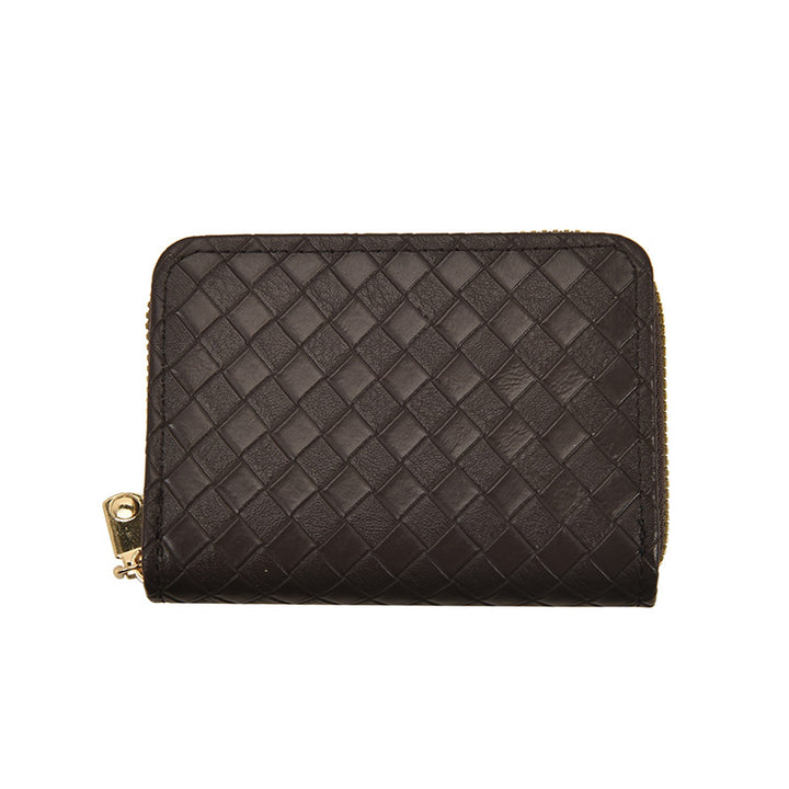 Textured Leather Credit Card Holder