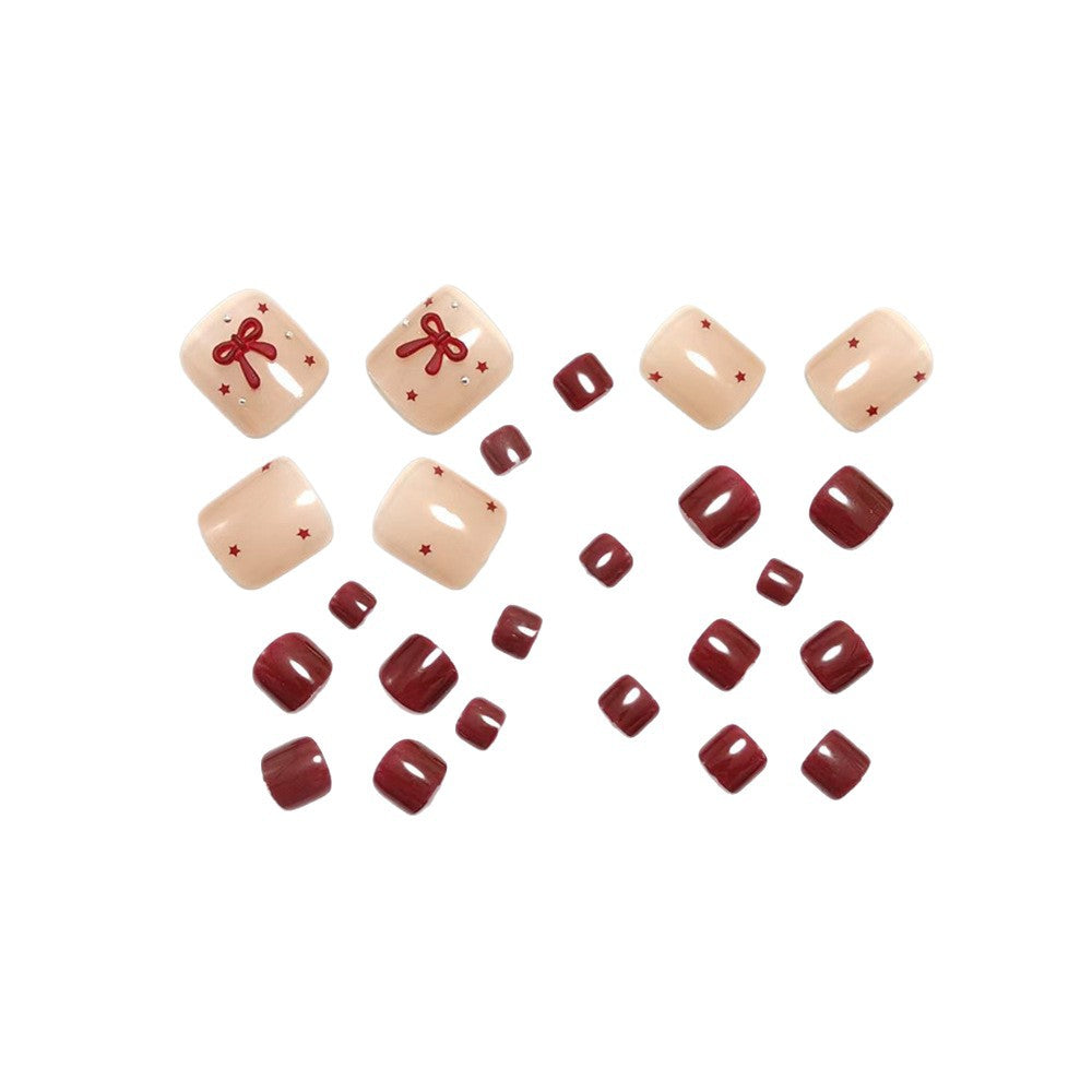 Artificial nails with decorative bows and stars Kalsten