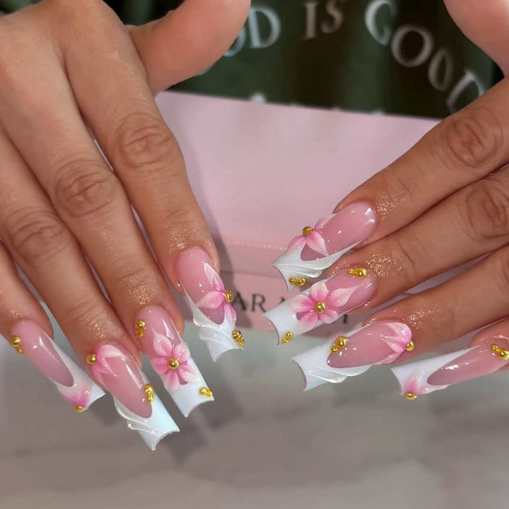 Elegant Decorative Press-On Nails Kit kalsten