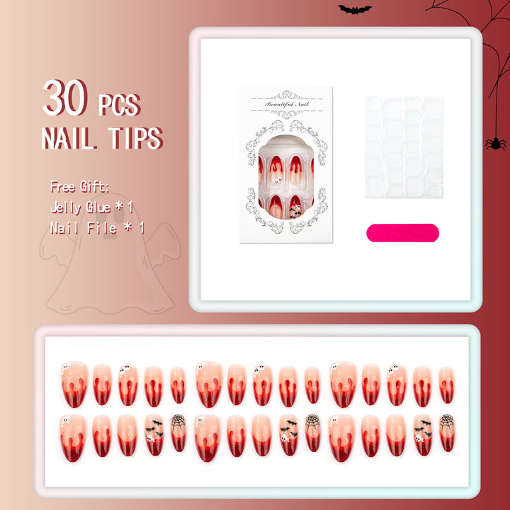 Halloween-Themed Press-On Nails