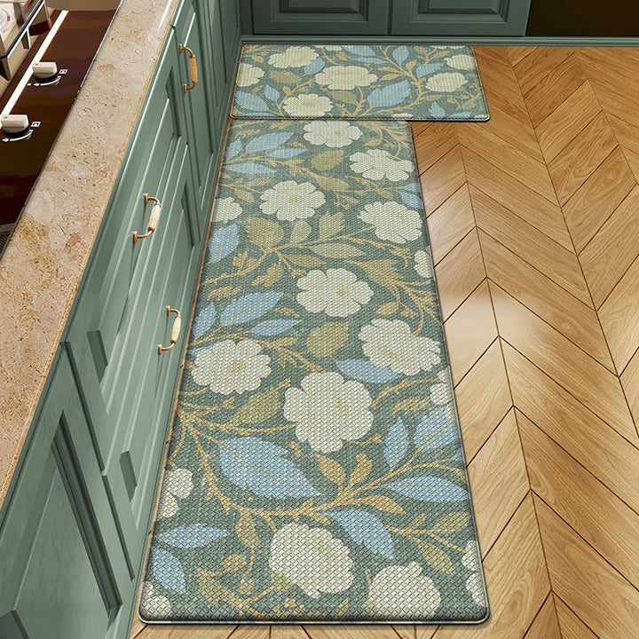 Floral Patterned Kitchen Comfort Mat