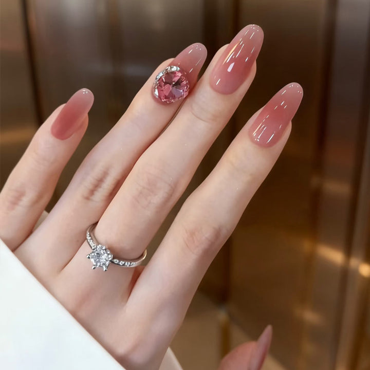 Premium Glittery Press-On Nail Set Kalsten