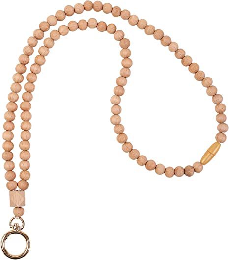 Elegant Wooden Beaded Eyewear Chain Kalsten