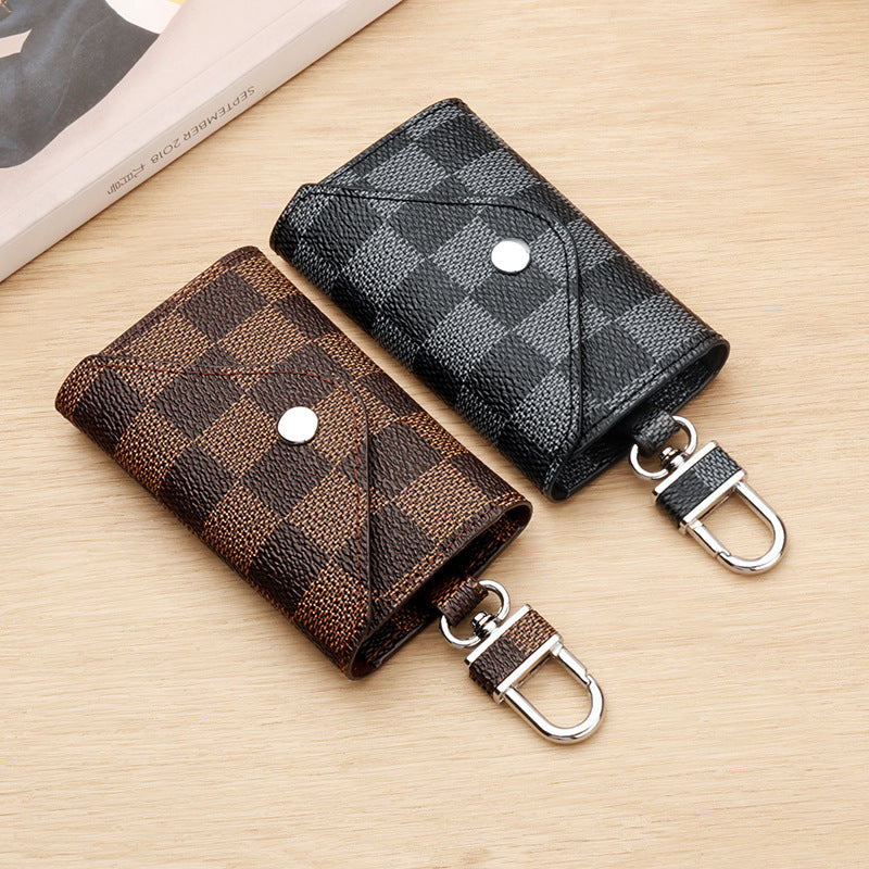 Checkered Pattern Keychain Wallet kalsten