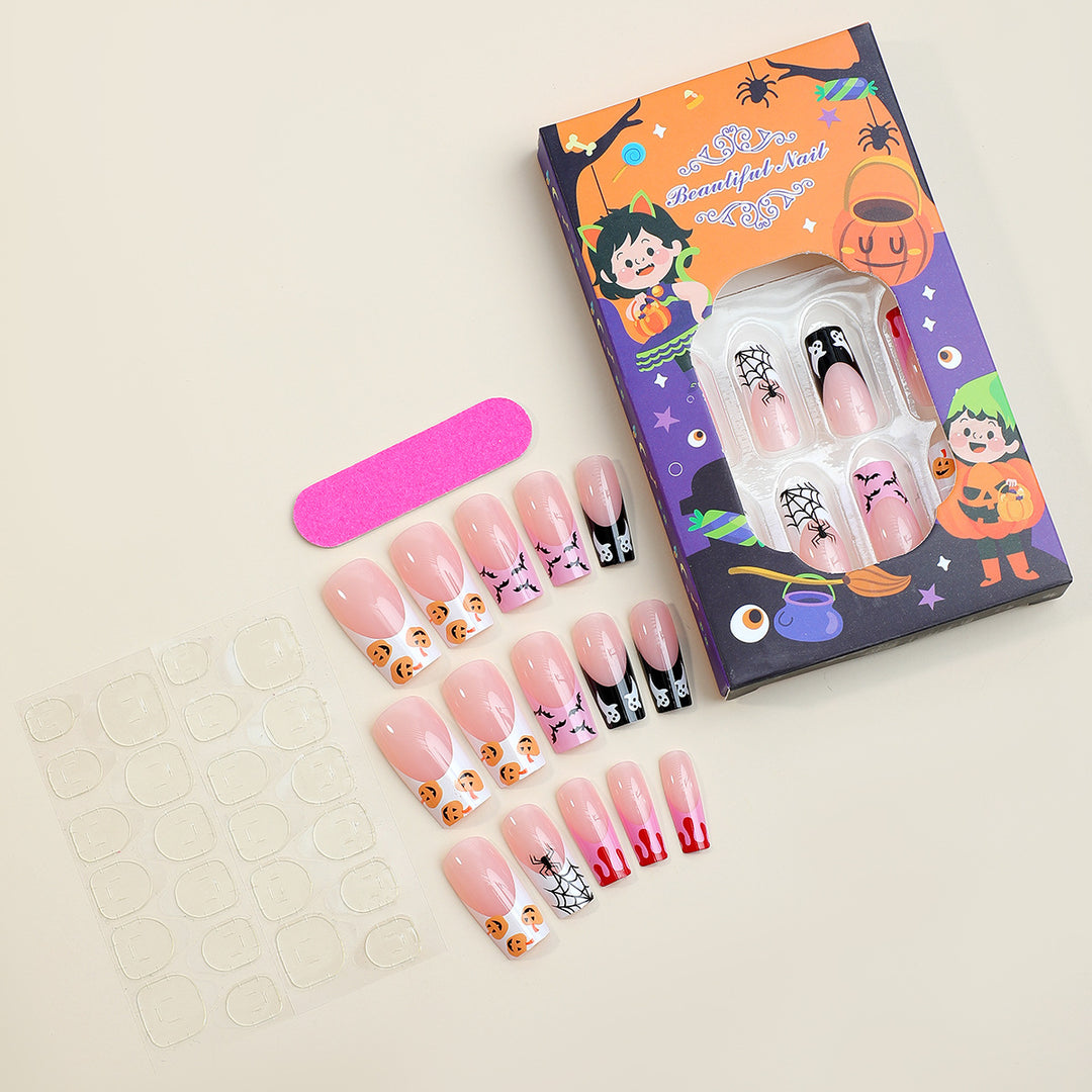Creative Halloween Nail Art Set with Spooky Designs Kalsten