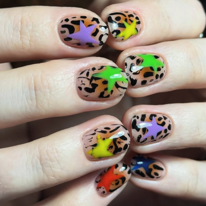 Playful Animal Print Nail Art Kalsten