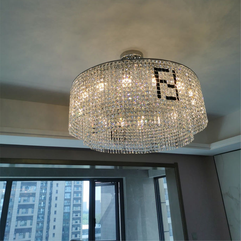 Crystal Drum Chandelier