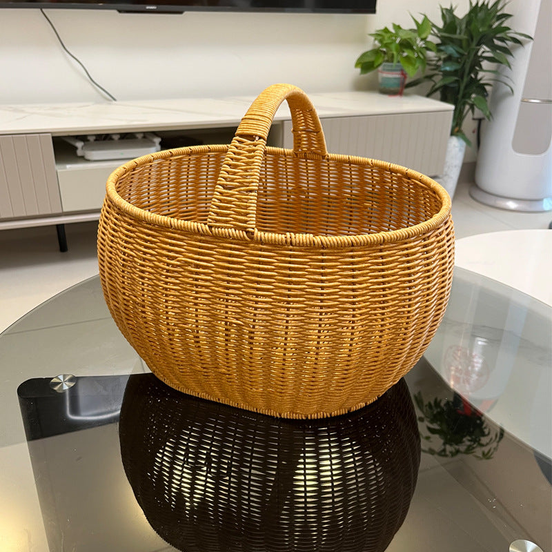 Handcrafted Woven Utility Storage Basket Kalsten