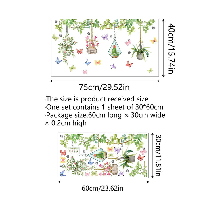 Kalsten | 💐 Colorful Floral Bouquet Window Sticker 🖼️ (Removable without leaving marks)