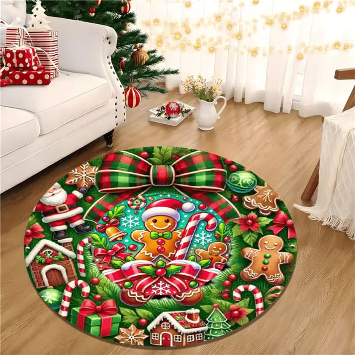 3D Christmas Theme Carpet