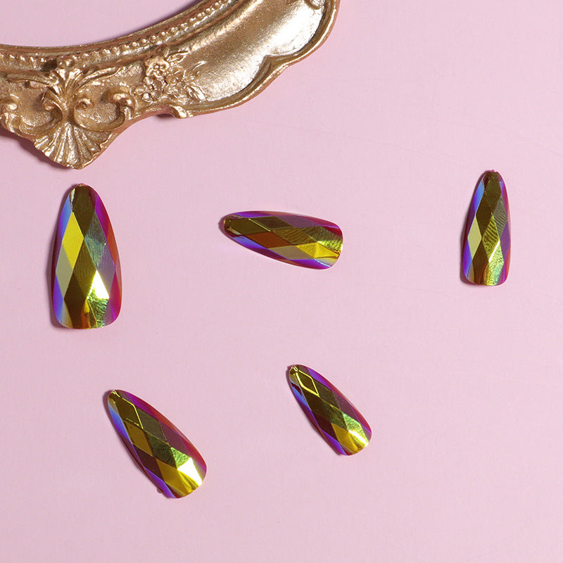 Decorative Faceted Press-On Nail Tips Kalsten