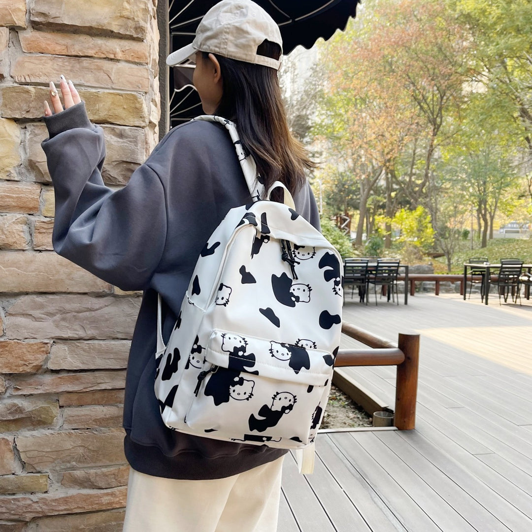 Cartoon Character Print Backpack Kalsten