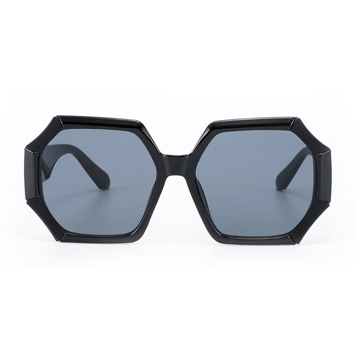 Ladies fashionable sunglasses with faceted frame Kalsten