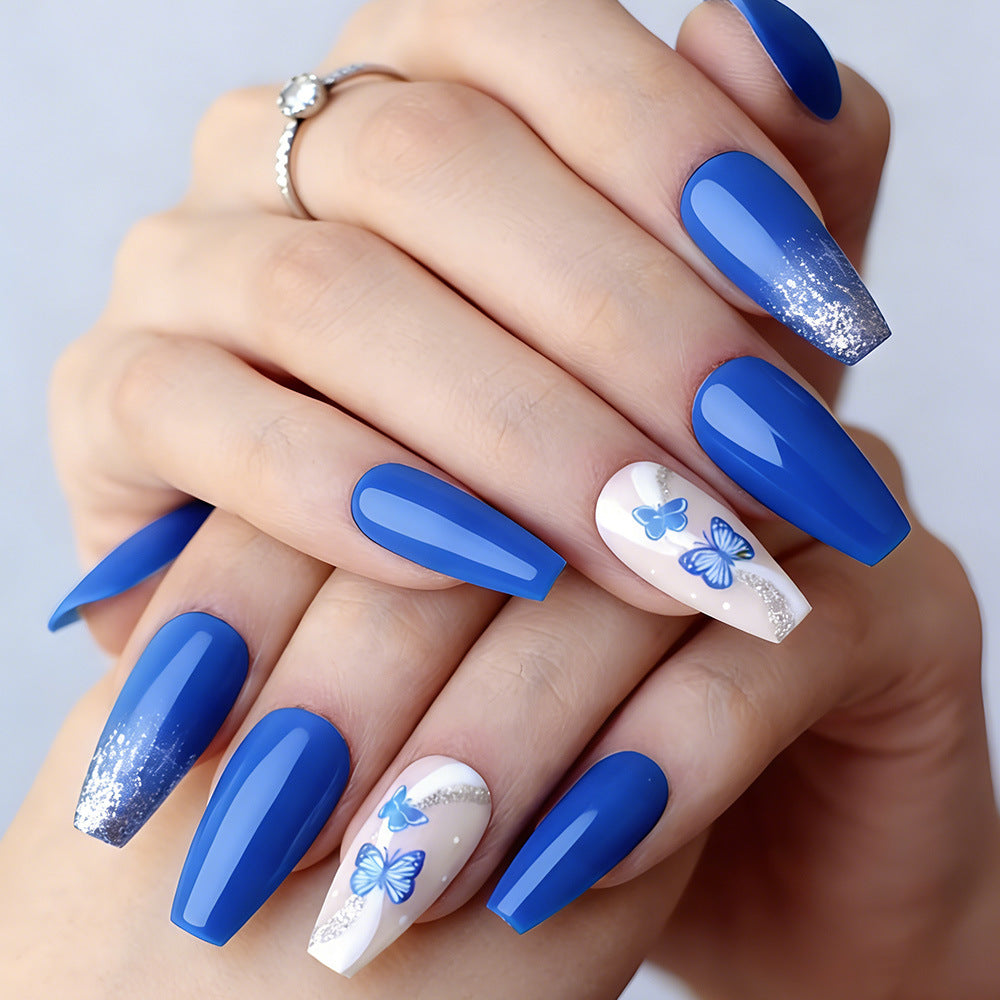 Decorative Butterfly-Themed Press-On Nails Kalsten