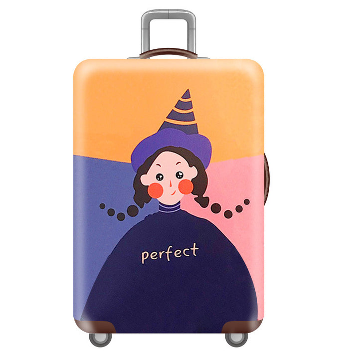 Women's Hard Shell Suitcase with Unique Illustration Design Kalsten