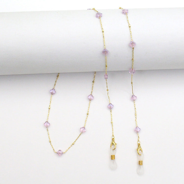Elegant Crystal-Designed Eyewear Chain Kalsten