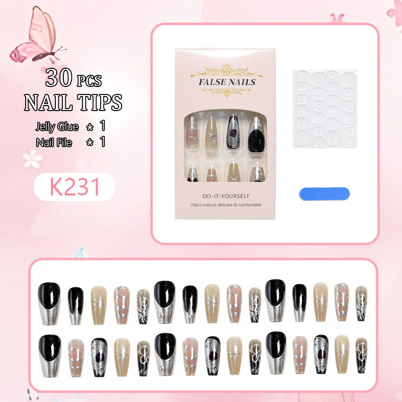 Artful nail tips with elegant patterns Kalsten