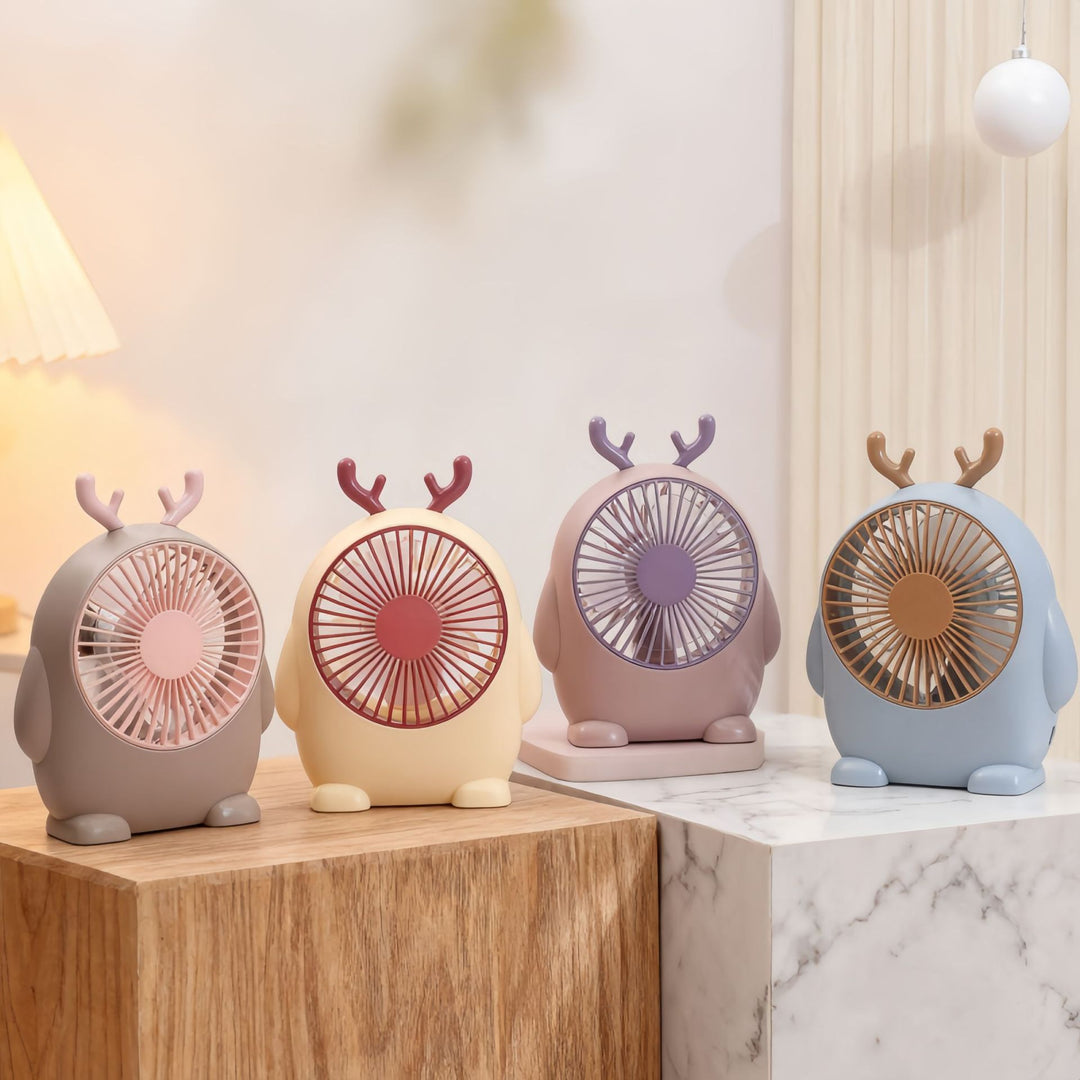 Ladies Portable Table Fan with Innovative Animal Design Kalsten