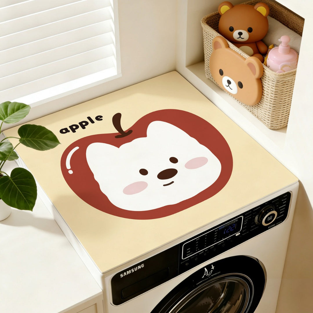 Cartoon Cat-Themed Laundry Table Cover