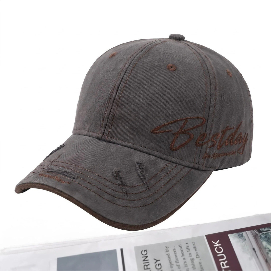Men's Distressed Casual Cotton Baseball Cap Kalsten
