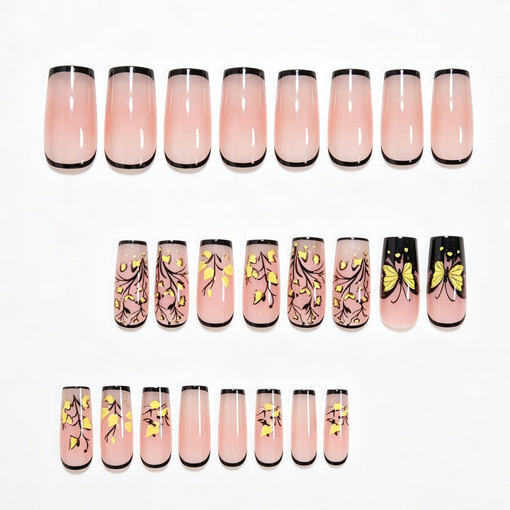 Butterfly Floral Nail Art Design Kalsten