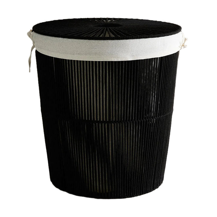 Stylish laundry basket with decorative cover Kalsten