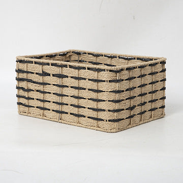 Braided storage basket