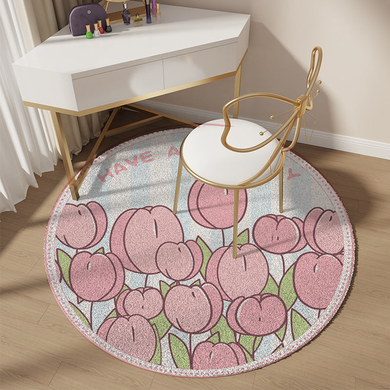Playful Flower-Shaped Area Rug