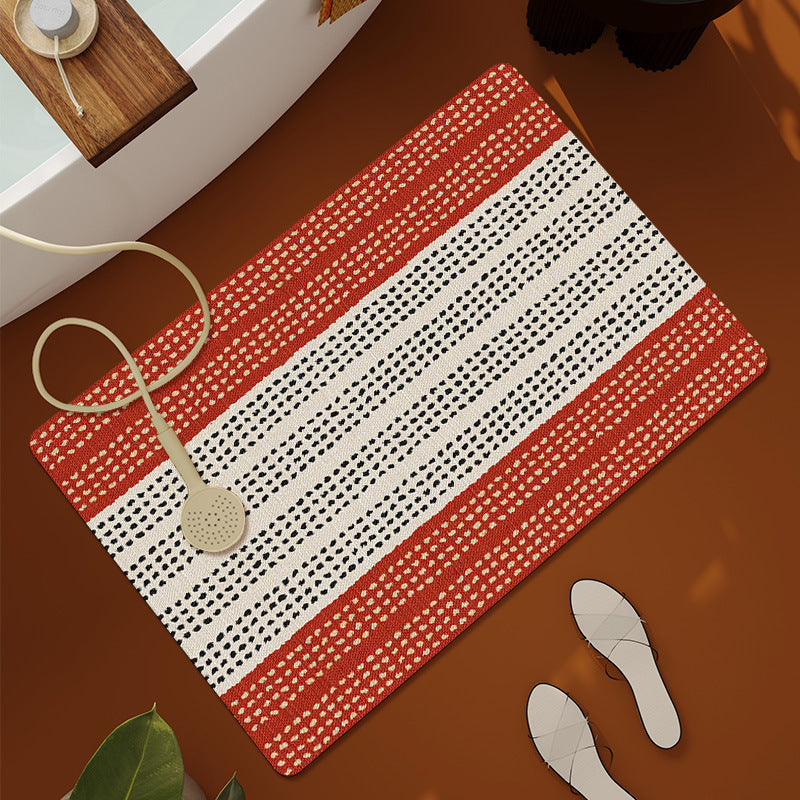 Geometric Patterned Bathroom Mat Kalsten