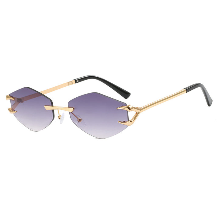Women's extravagant hexagonal sunglasses with innovative frame and UV protection Kalsten