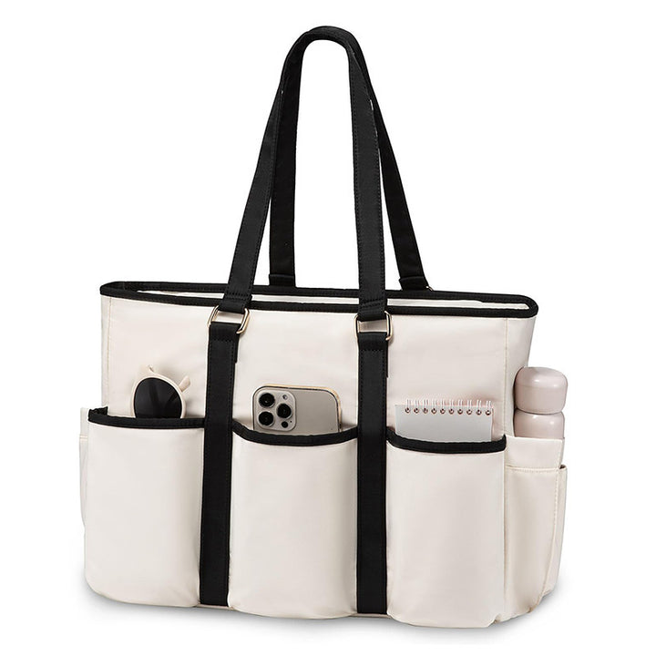 Spacious everyday tote bag with practical outer pockets Kalsten