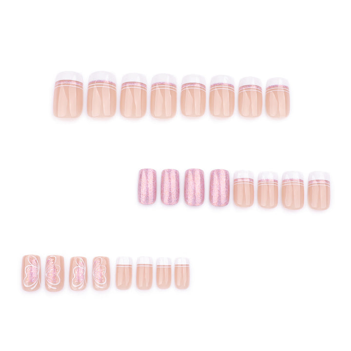 Artful Nail Art with Delicate Butterfly Motif Kalsten