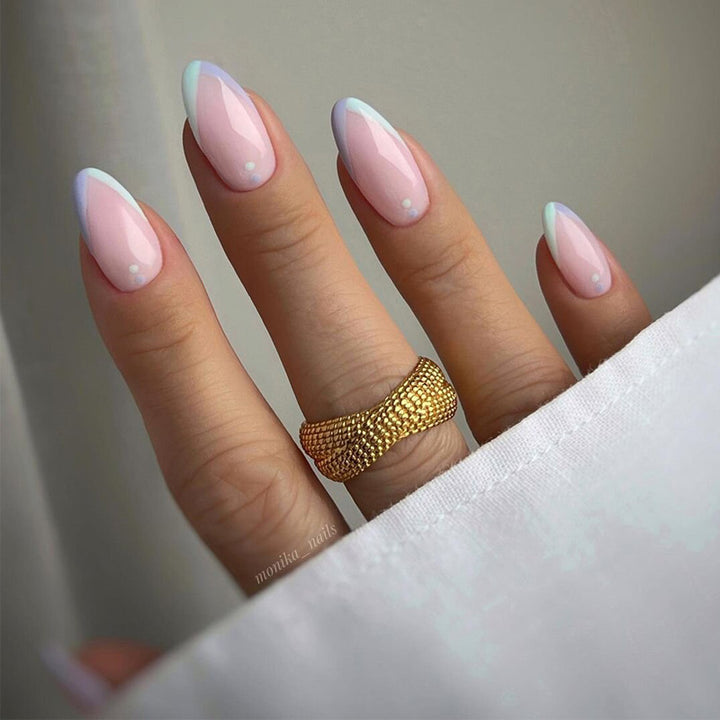 Glamorous Glittery Stiletto Press-On Nails Kalsten