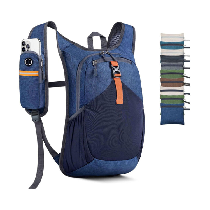 Versatile sports backpack with drink holder and safety compartment Kalsten