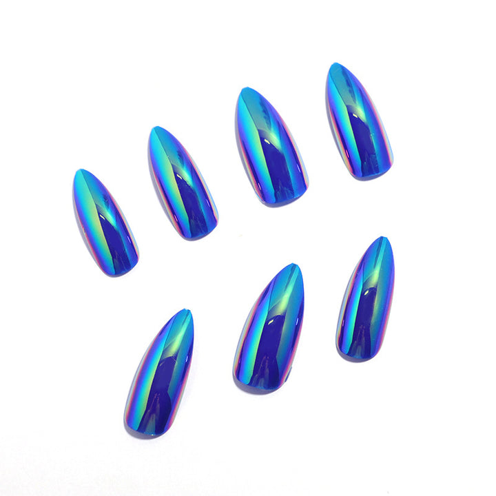 Iridescent Stiletto Press-On Nail Tips Kalsten