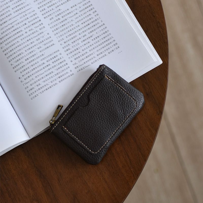 Textured Leather Card Holder Kalsten