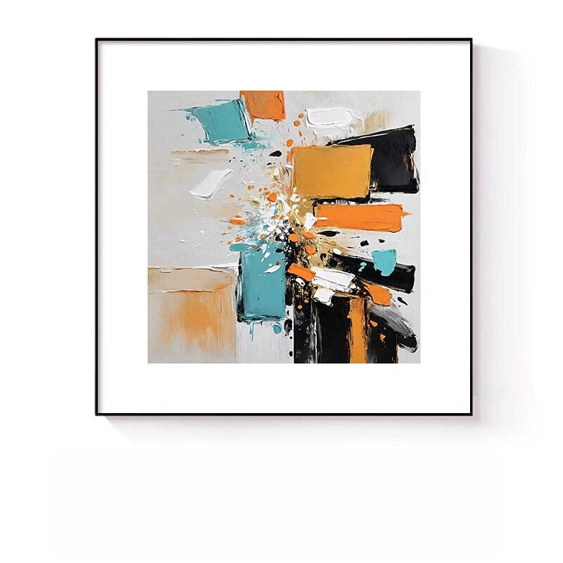 Abstract Expressionist Canvas Artwork for Walls