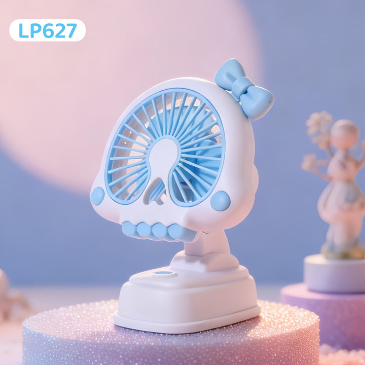 Ladies Portable Hand Fan in Unique Skull Design Kalsten