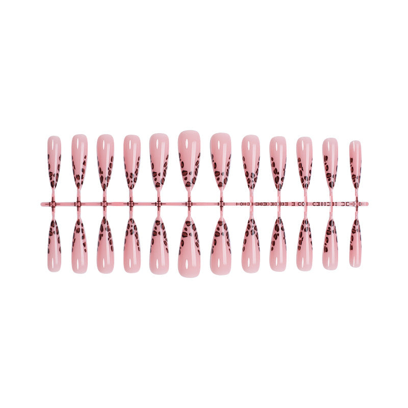 Premium Artistic Leopard Print Press-On Nails Kalsten