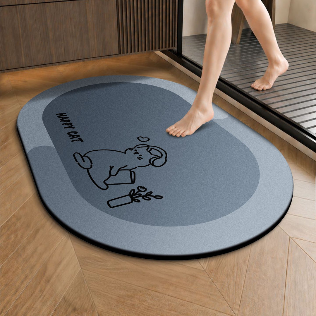 Cartoon-Themed Non-Slip Bath Rug