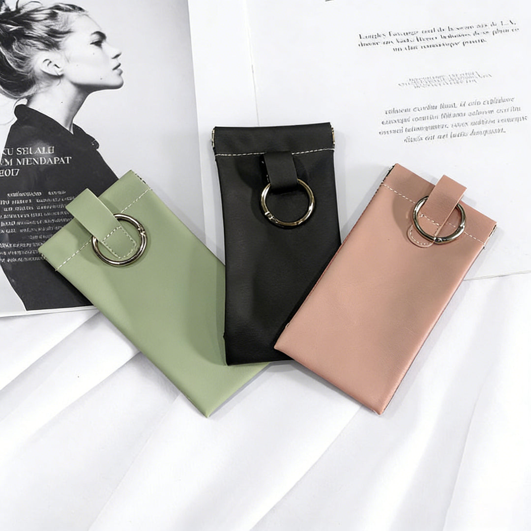 Luxurious Textured Leather Eyewear Case Kalsten