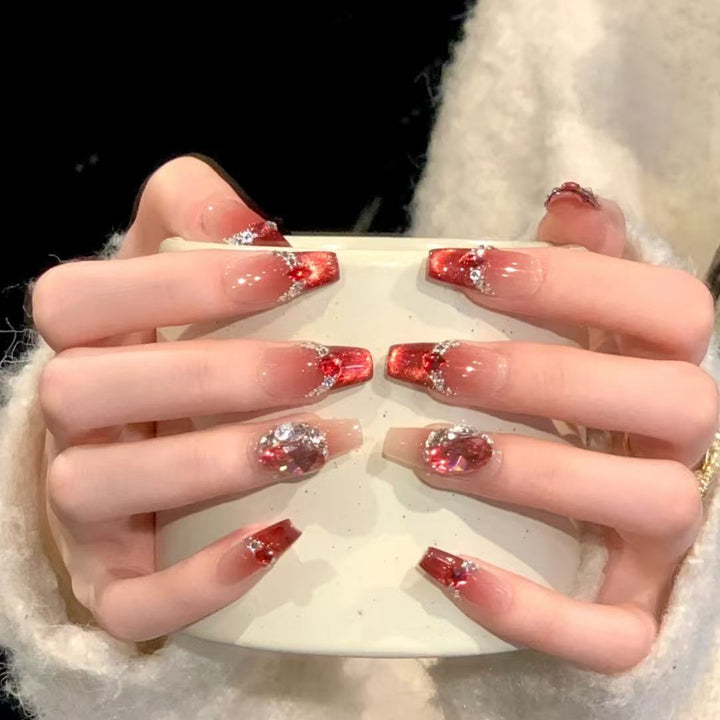 Luxury Glittering Press-On Nail Set Kalsten