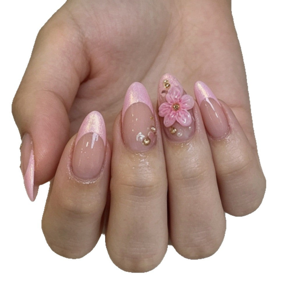 Floral-Embellished Press-On Nail Art Set Kalsten