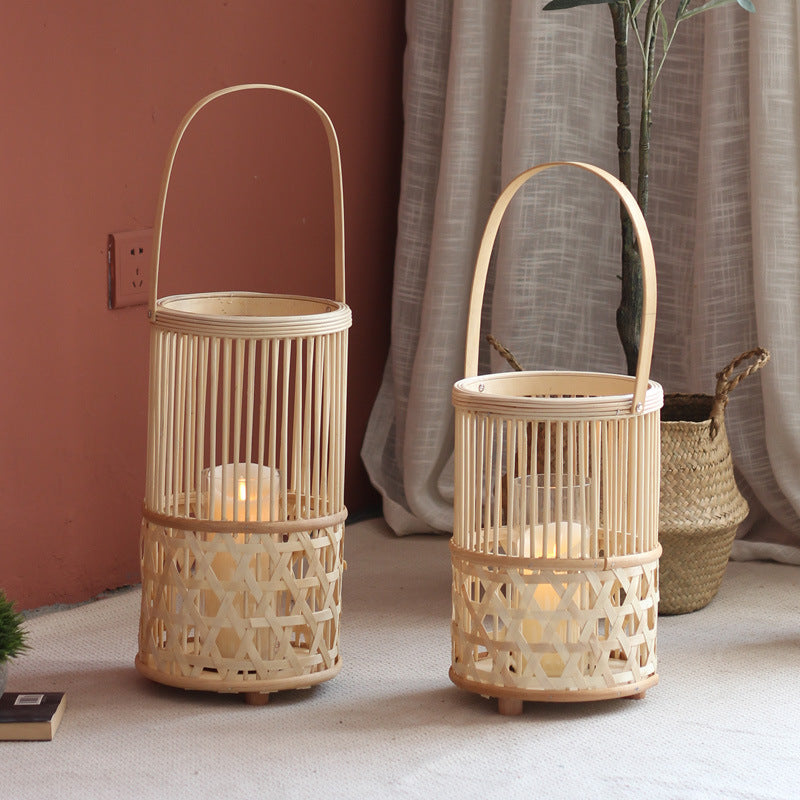Handcrafted lantern made of rattan Kalsten