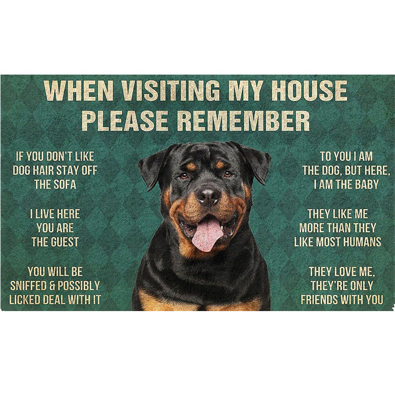 Fun Dog-Themed Door Mat Kalsten