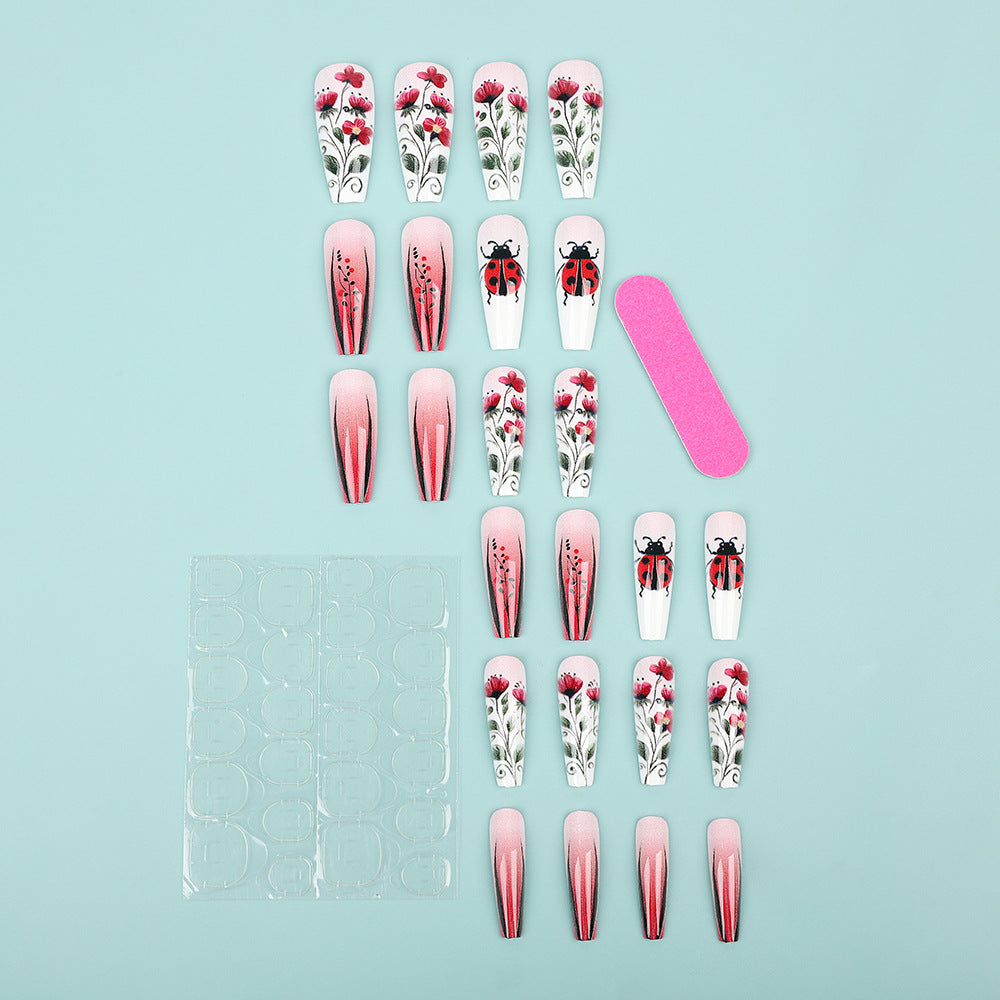 Creative Nail Art Set with Floral Motifs Kalsten
